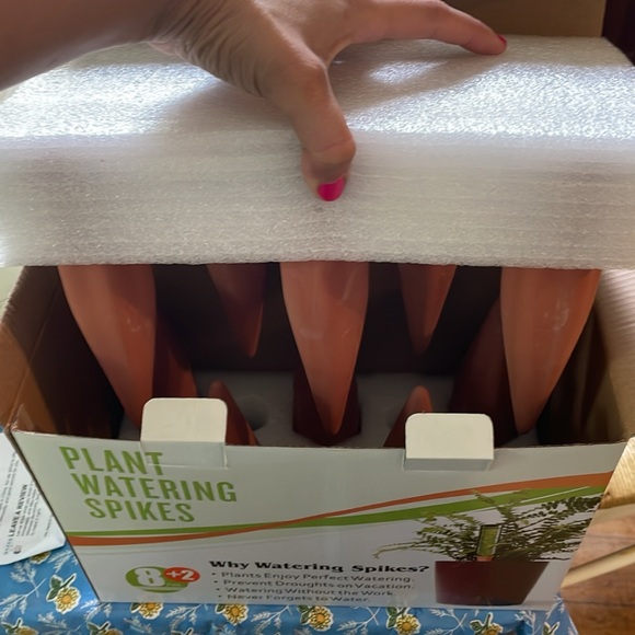 B SEPOR Ceramic Plant Waterer Set of 10 Pack Terracotta Self Watering Spikes-NEW - Picture 10 of 10